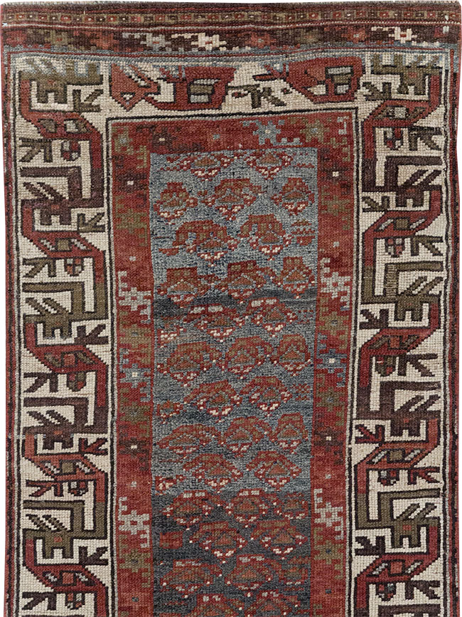 Antique Persian Kurd Small Runner, No.32072 - Staging