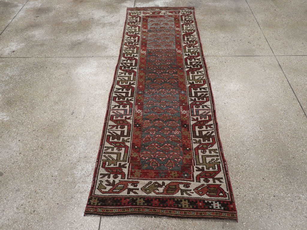 Antique Persian Kurd Small Runner, No.32072 - Staging