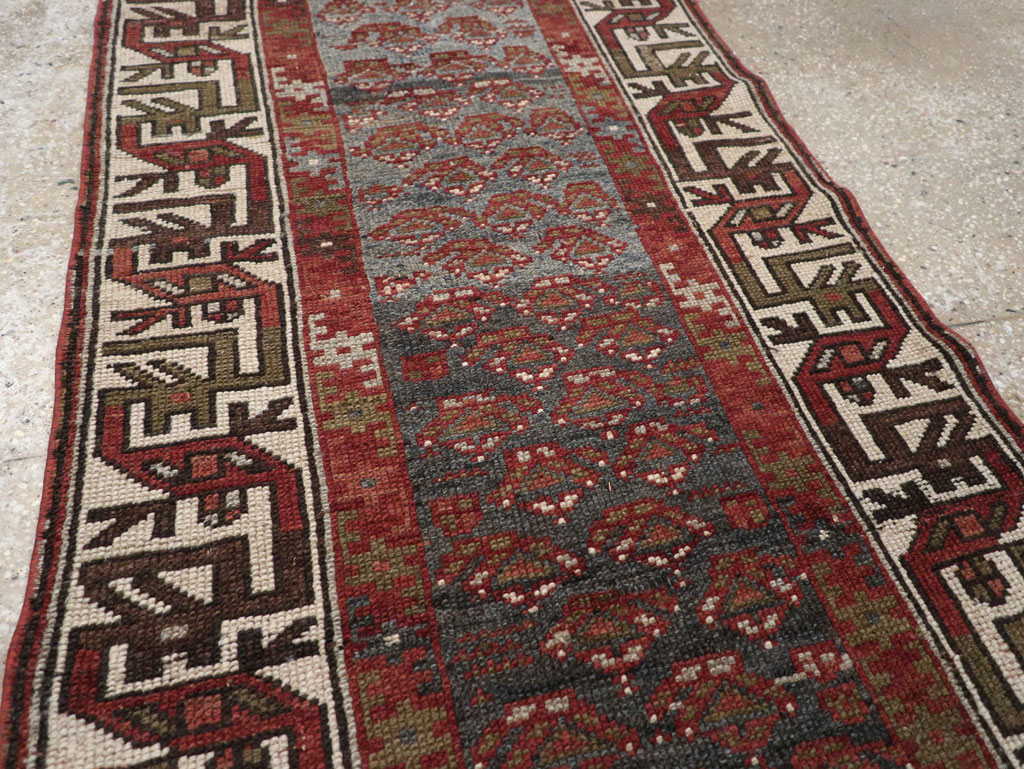 Antique Persian Kurd Small Runner, No.32072 - Staging