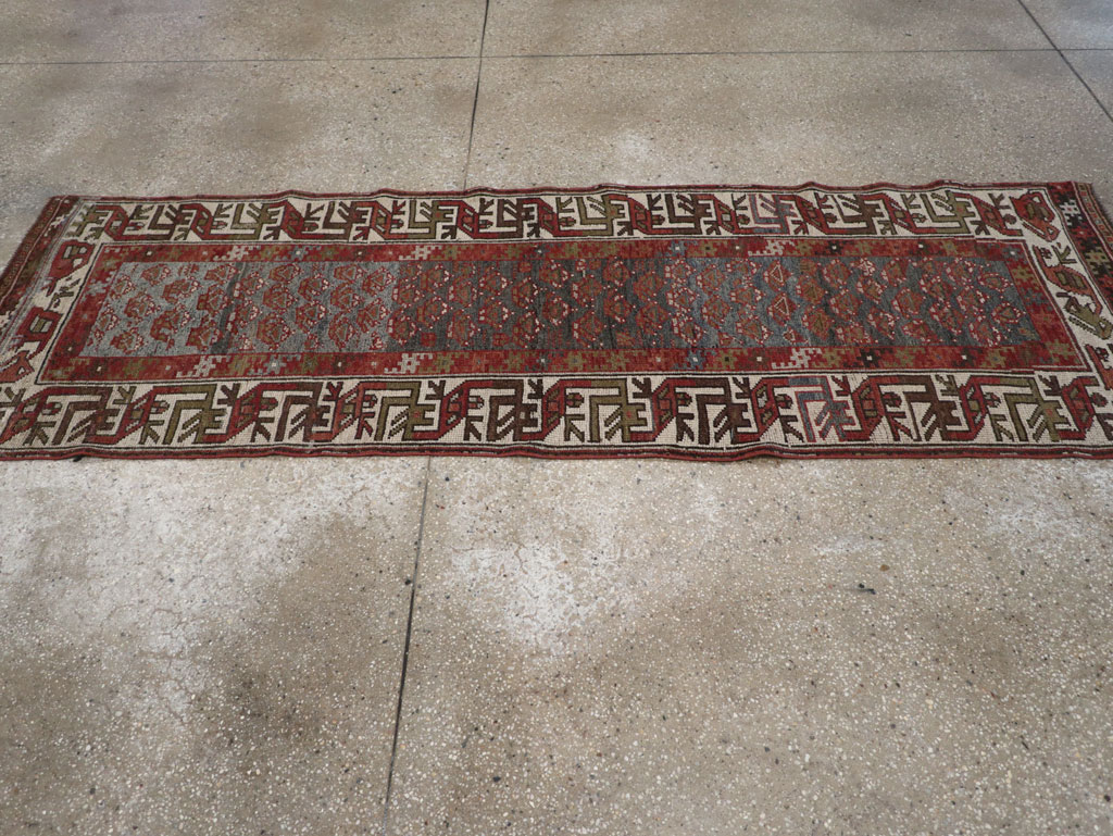 Antique Persian Kurd Small Runner, No.32072 - Staging