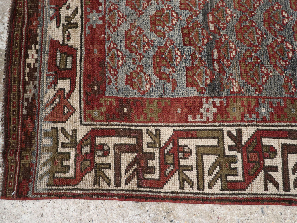 Antique Persian Kurd Small Runner, No.32072 - Staging