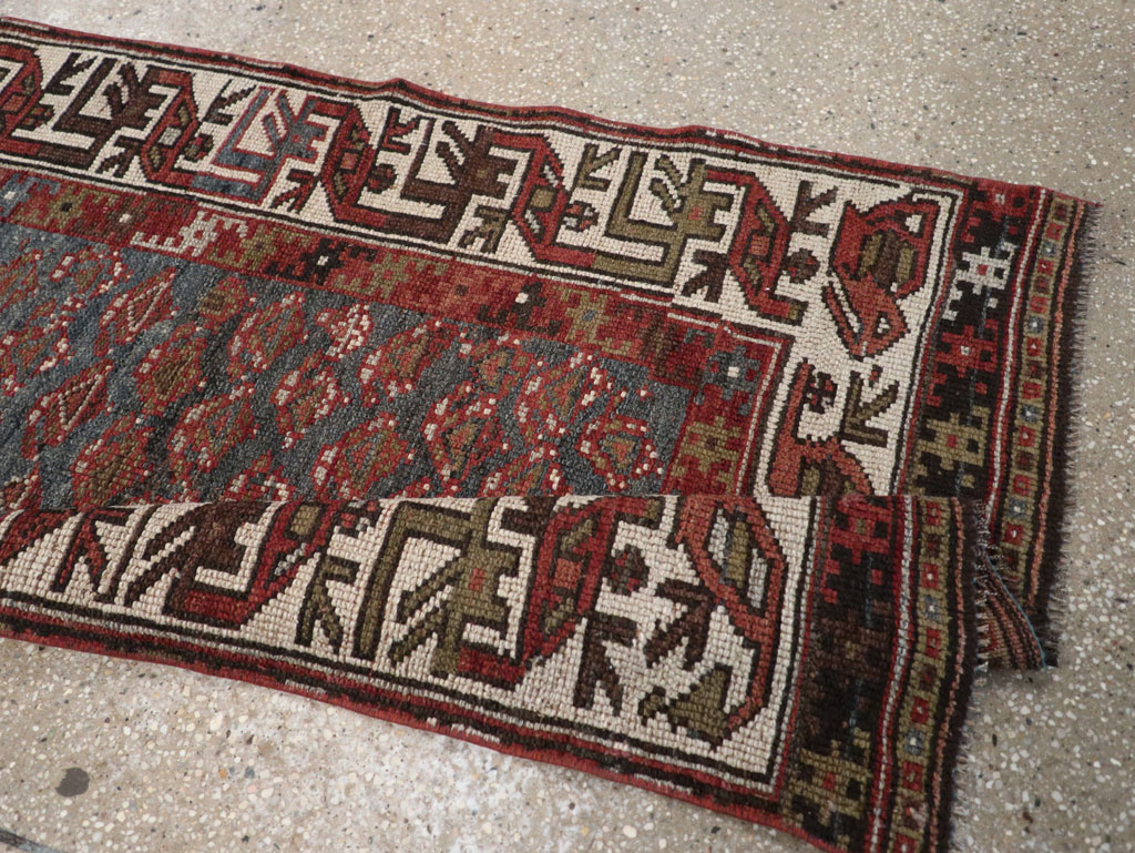 Antique Persian Kurd Small Runner, No.32072 - Staging