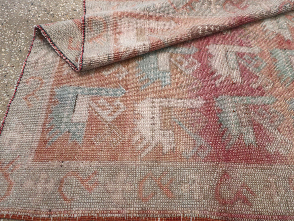 Vintage Turkish Anatolian Throw Rug, No.32073 - Staging