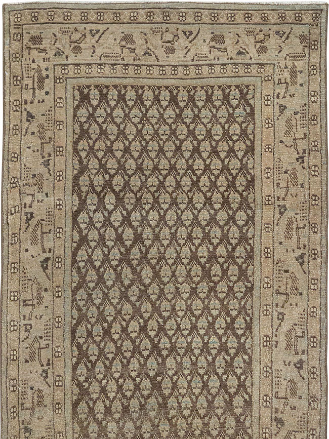 Antique Persian Mahal Runner, No.32079 - Staging