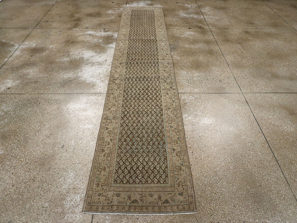 Antique Persian Mahal Runner, No.32079 - Staging