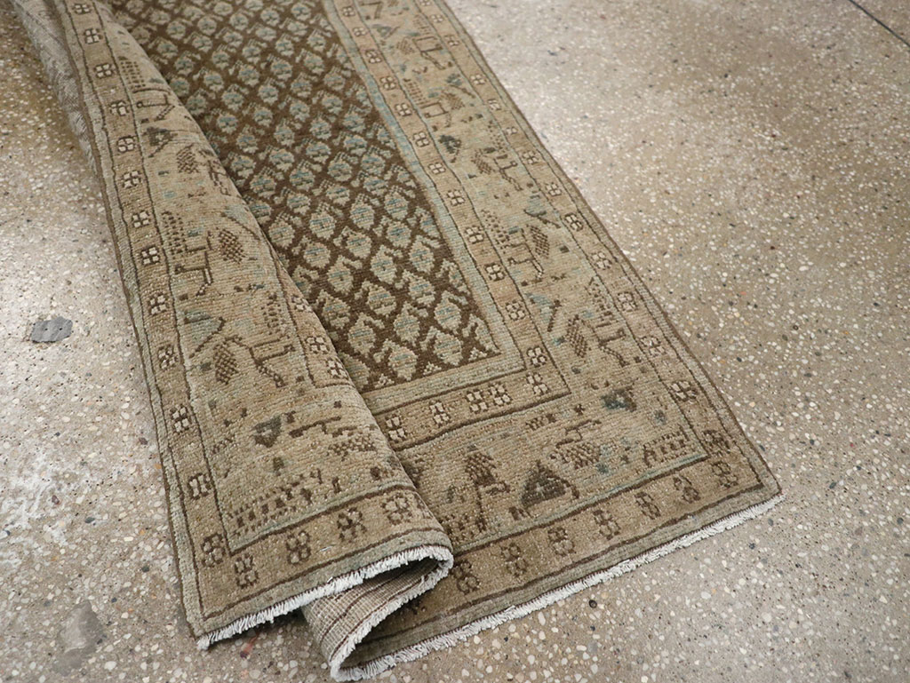 Antique Persian Mahal Runner, No.32079 - Staging