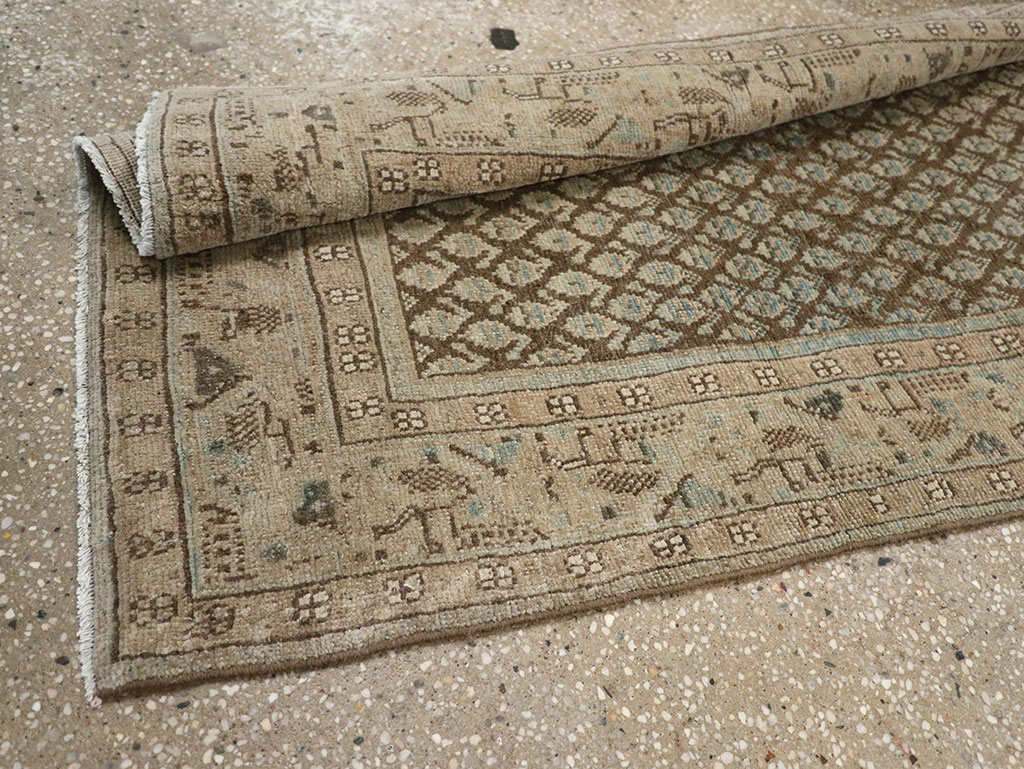 Antique Persian Mahal Runner, No.32079 - Staging