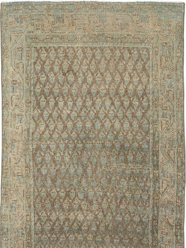 Antique Persian Mahal Long Runner, No.32080 - Staging