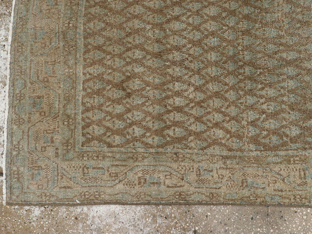 Antique Persian Mahal Long Runner, No.32080 - Staging