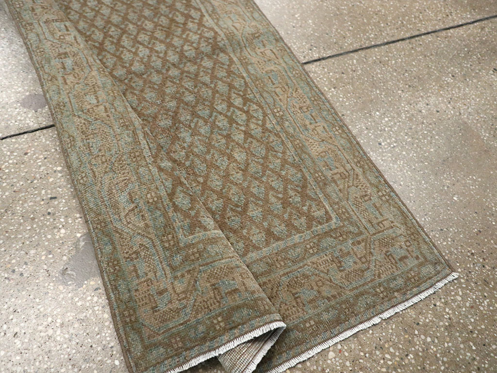 Antique Persian Mahal Long Runner, No.32080 - Staging