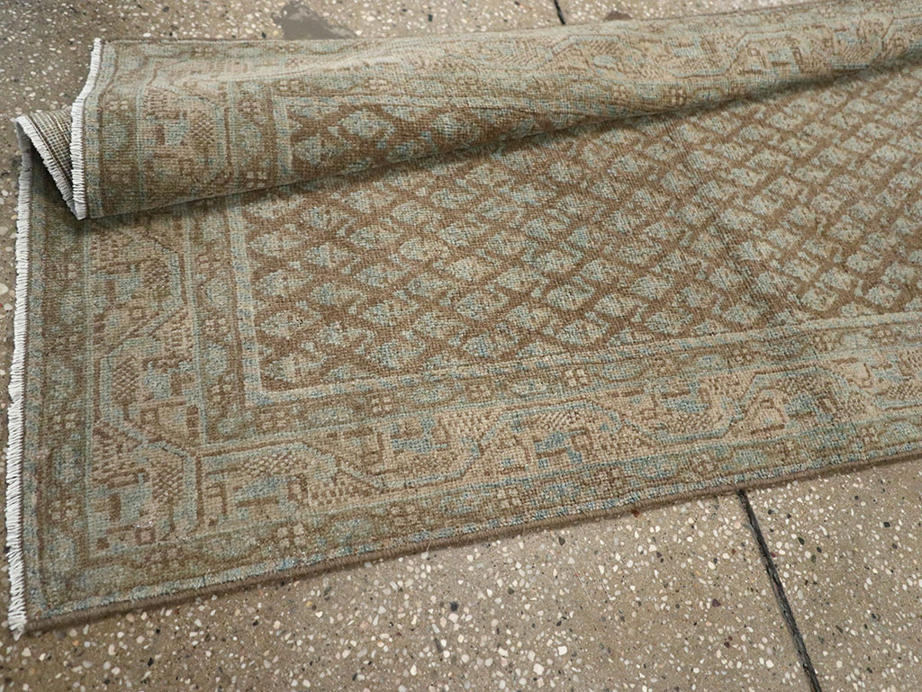 Antique Persian Mahal Long Runner, No.32080 - Staging