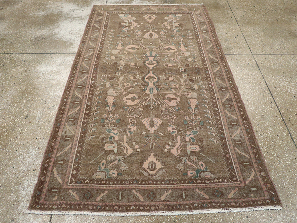 Vintage Persian Malayer Accent Rug, No.32081 - Staging