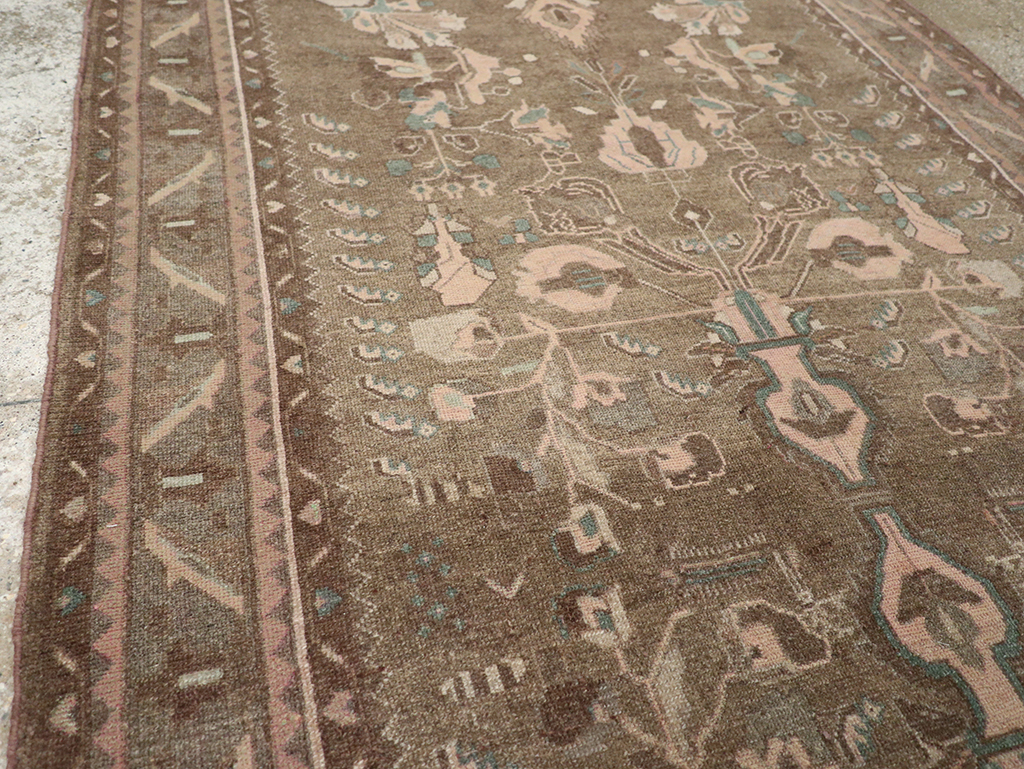 Vintage Persian Malayer Accent Rug, No.32081 - Staging