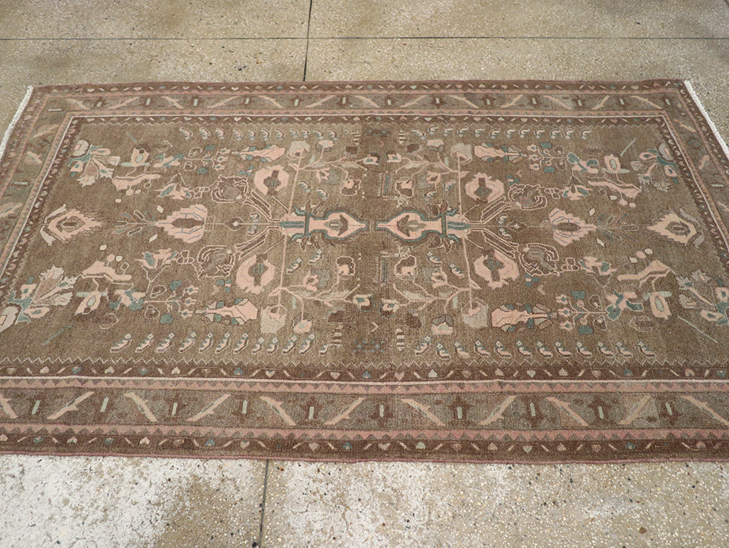 Vintage Persian Malayer Accent Rug, No.32081 - Staging