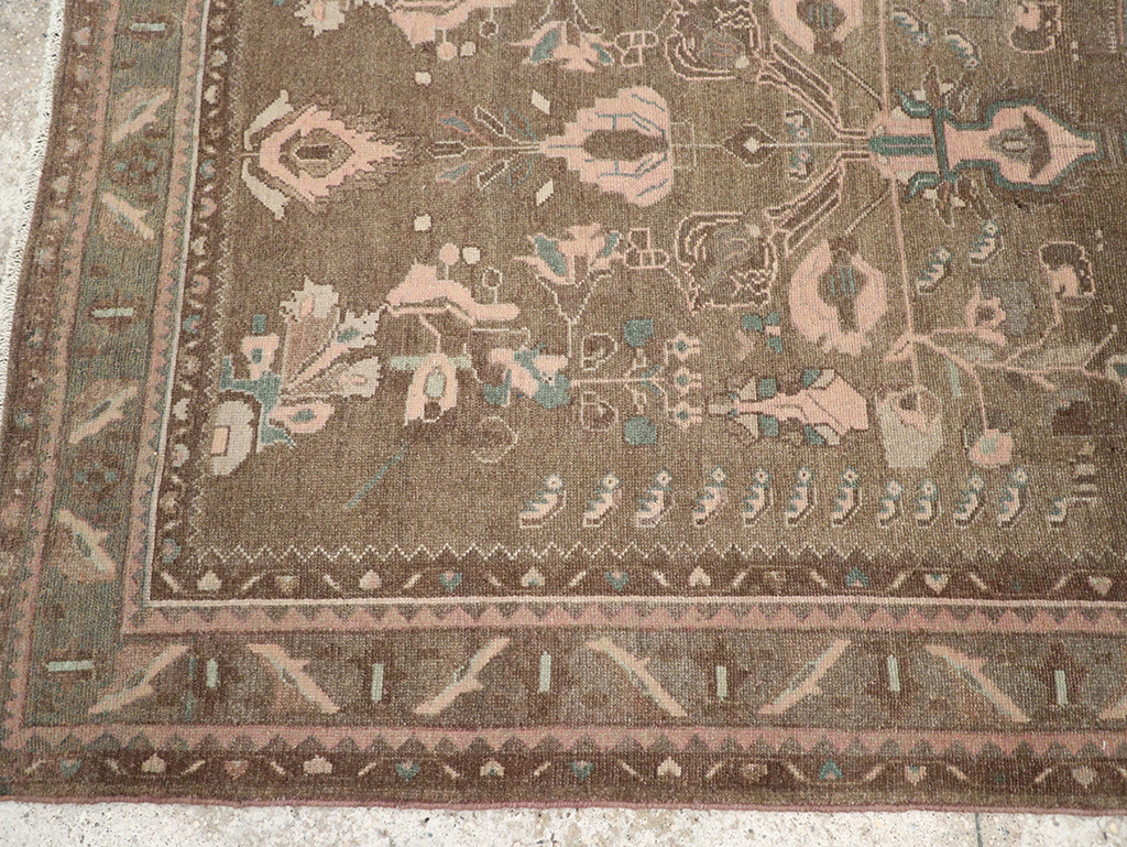 Vintage Persian Malayer Accent Rug, No.32081 - Staging