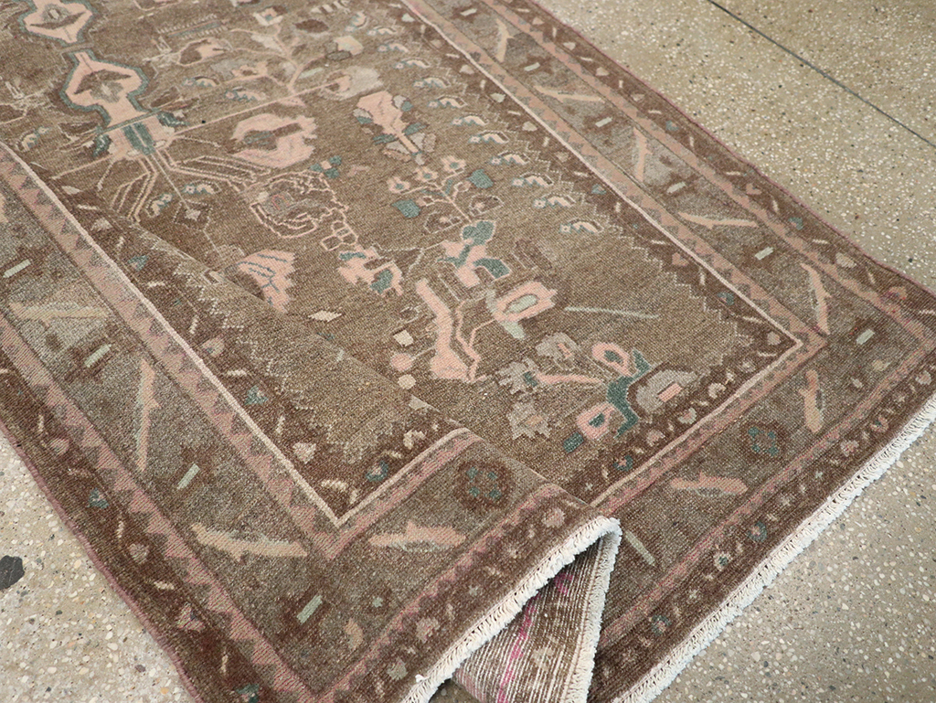 Vintage Persian Malayer Accent Rug, No.32081 - Staging