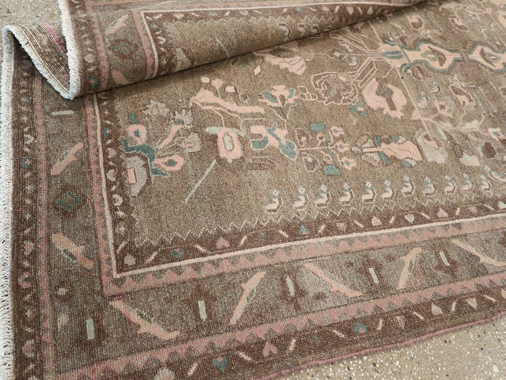 Vintage Persian Malayer Accent Rug, No.32081 - Staging