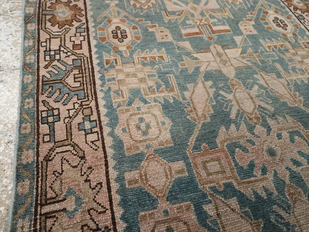 Vintage Persian Malayer Throw Rug, No.32084 - Staging