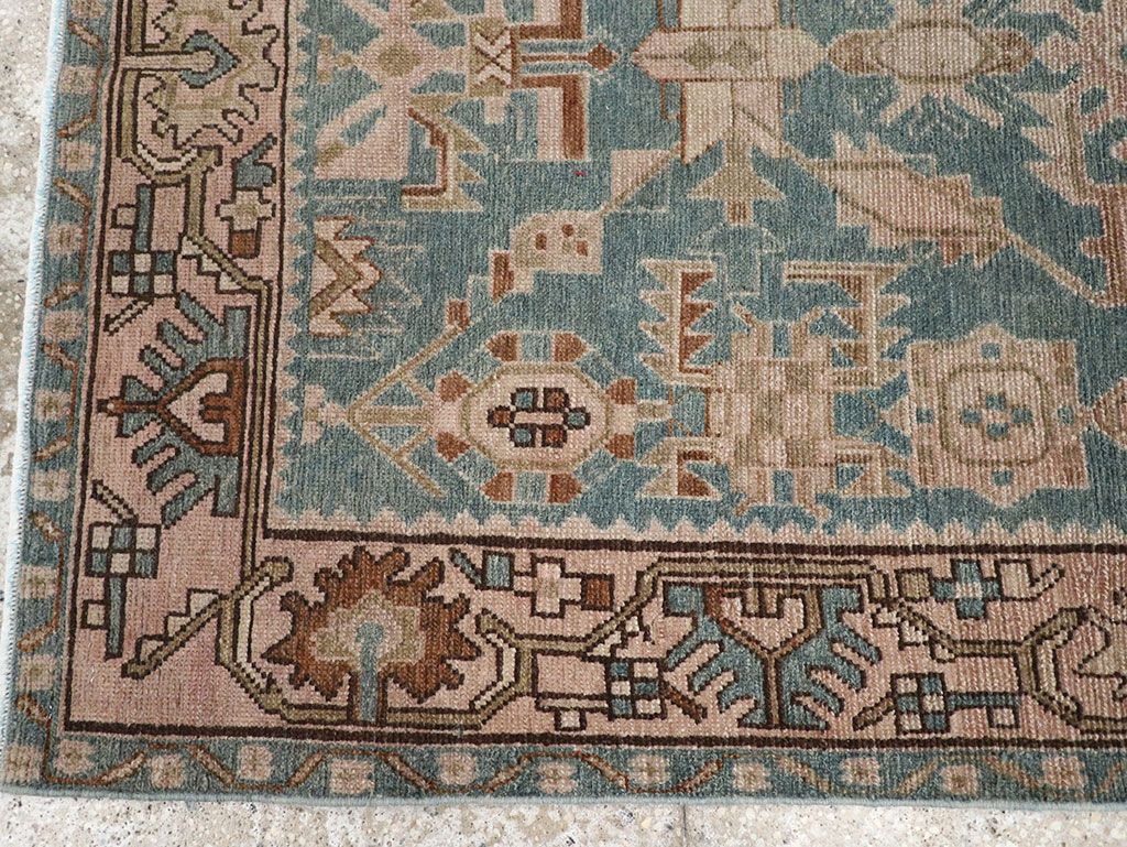 Vintage Persian Malayer Throw Rug, No.32084 - Staging