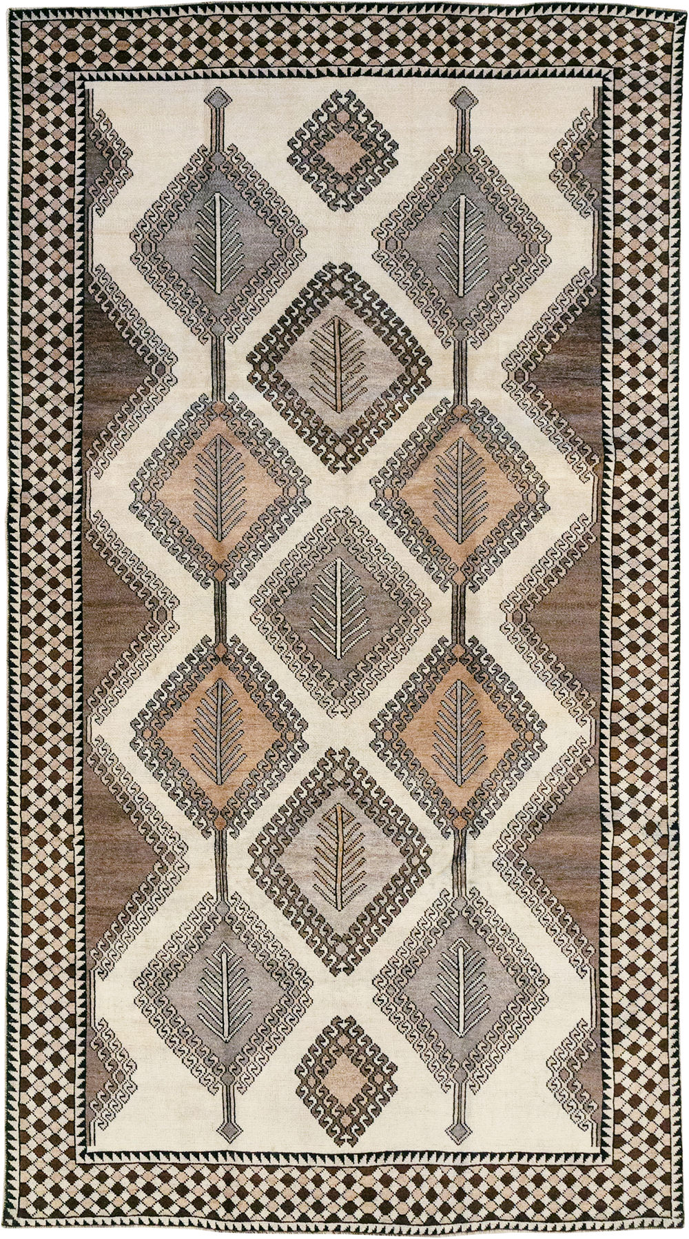 Vintage Persian Gabbeh Accent Rug (Pair: 2 of 2), No.32089 - Staging