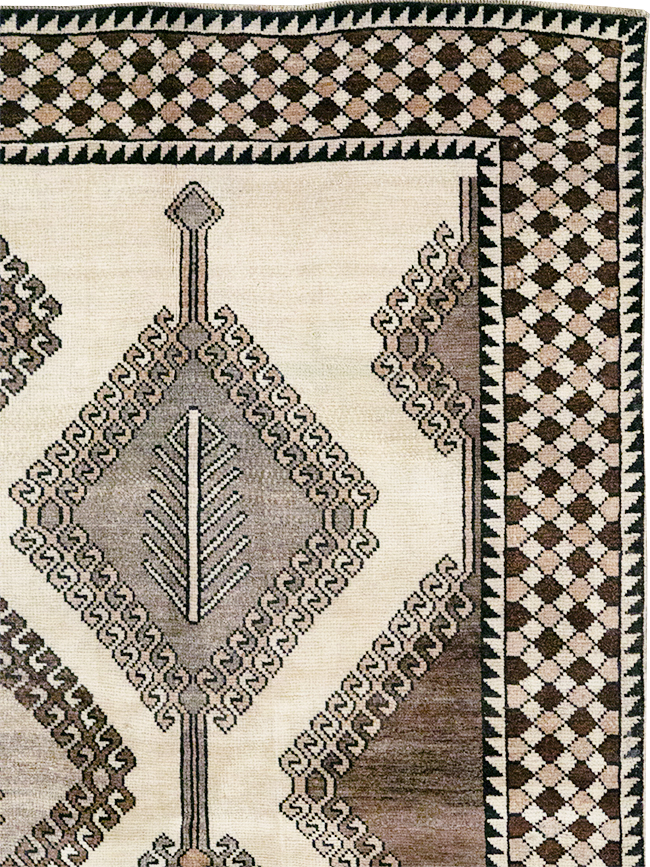 Vintage Persian Gabbeh Accent Rug (Pair: 2 of 2), No.32089 - Staging