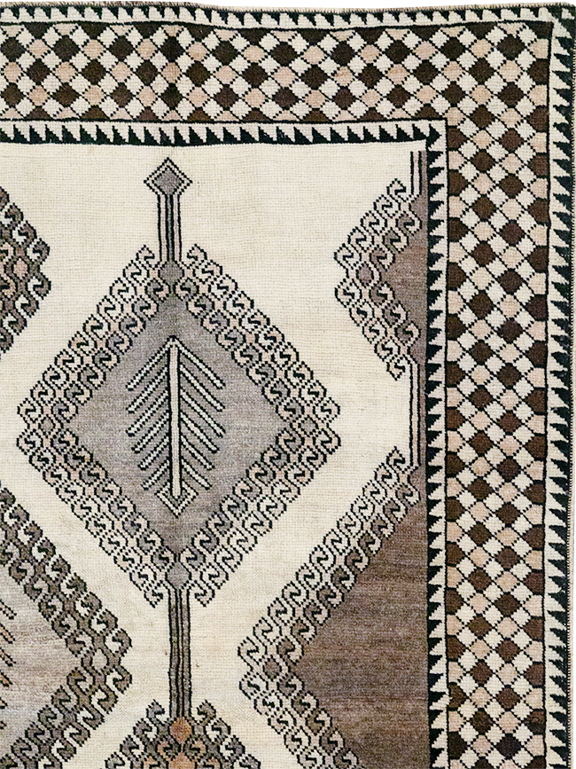 Vintage Persian Gabbeh Accent Rug (Pair: 2 of 2), No.32089 - Staging