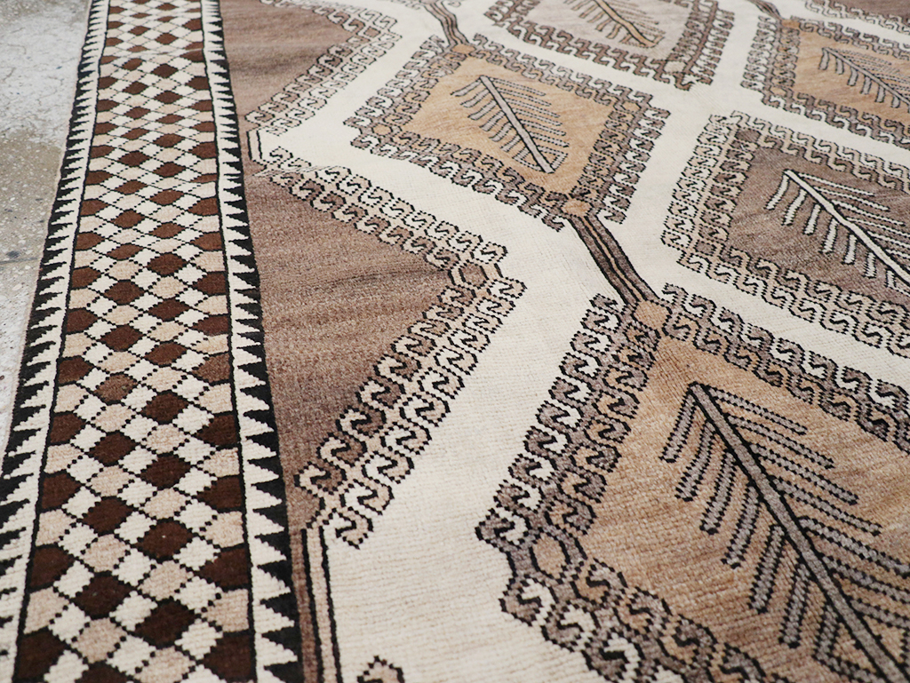 Vintage Persian Gabbeh Accent Rug (Pair: 2 of 2), No.32089 - Staging