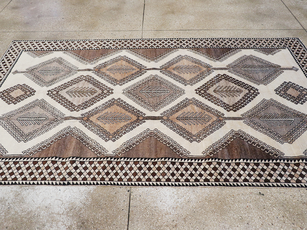 Vintage Persian Gabbeh Accent Rug (Pair: 2 of 2), No.32089 - Staging