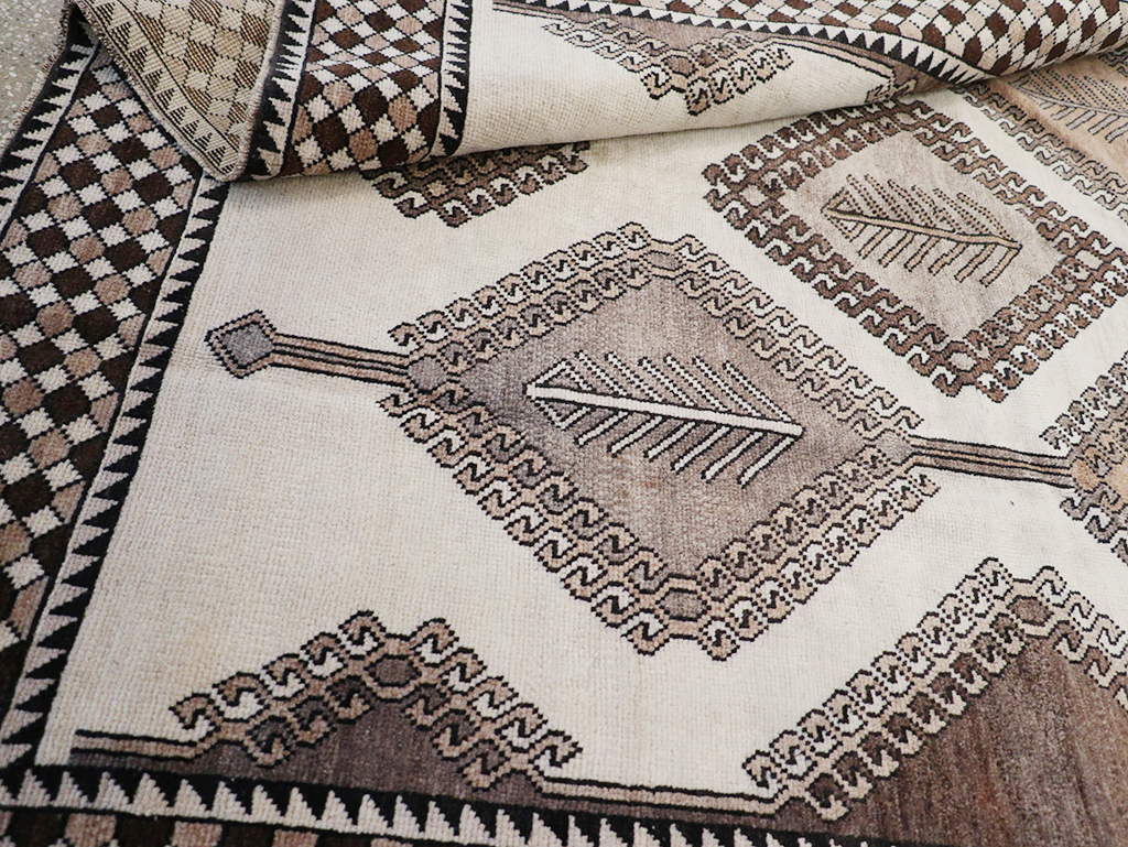 Vintage Persian Gabbeh Accent Rug (Pair: 2 of 2), No.32089 - Staging