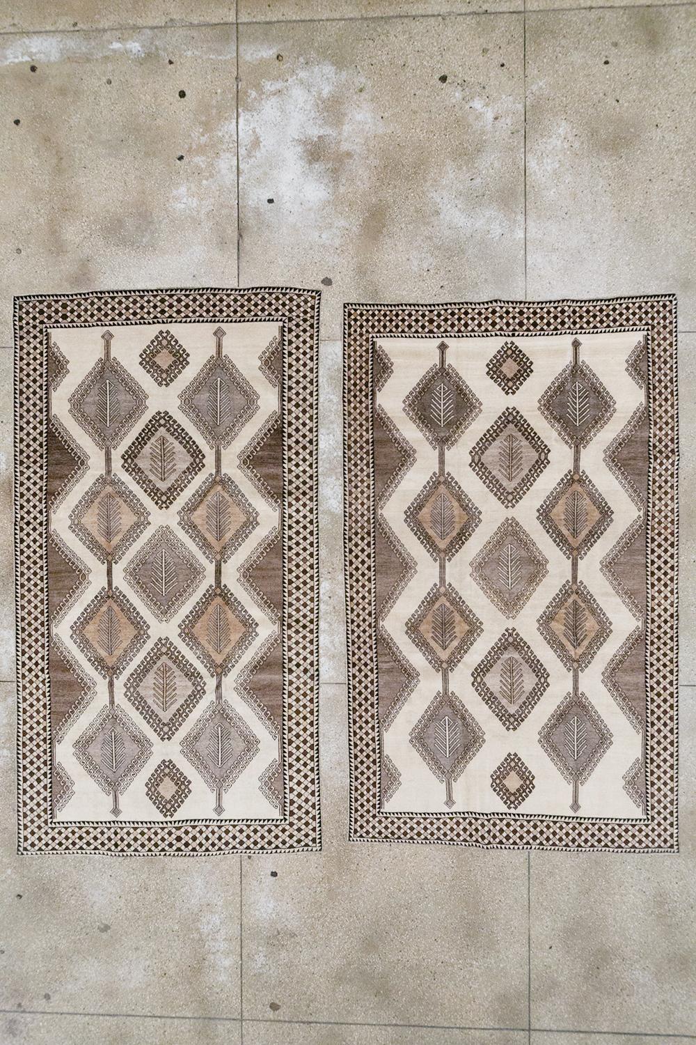 Vintage Persian Gabbeh Accent Rug (Pair: 2 of 2), No.32089 - Staging