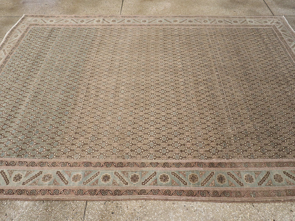 Vintage Persian Malayer Accent Rug, No.32104 - Staging