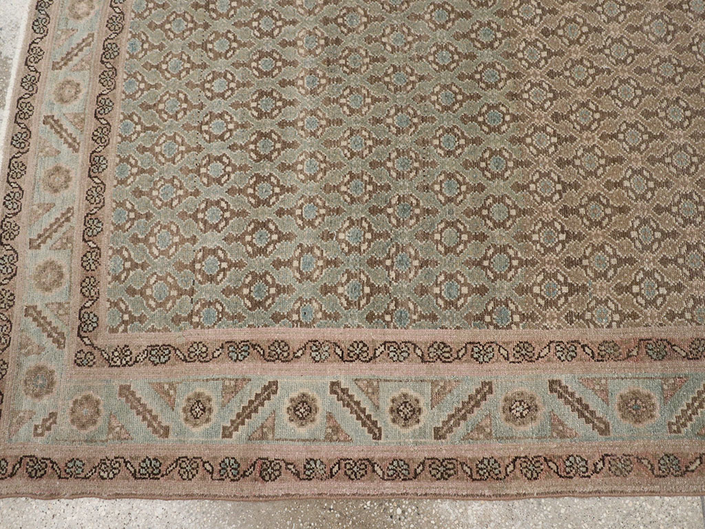 Vintage Persian Malayer Accent Rug, No.32104 - Staging