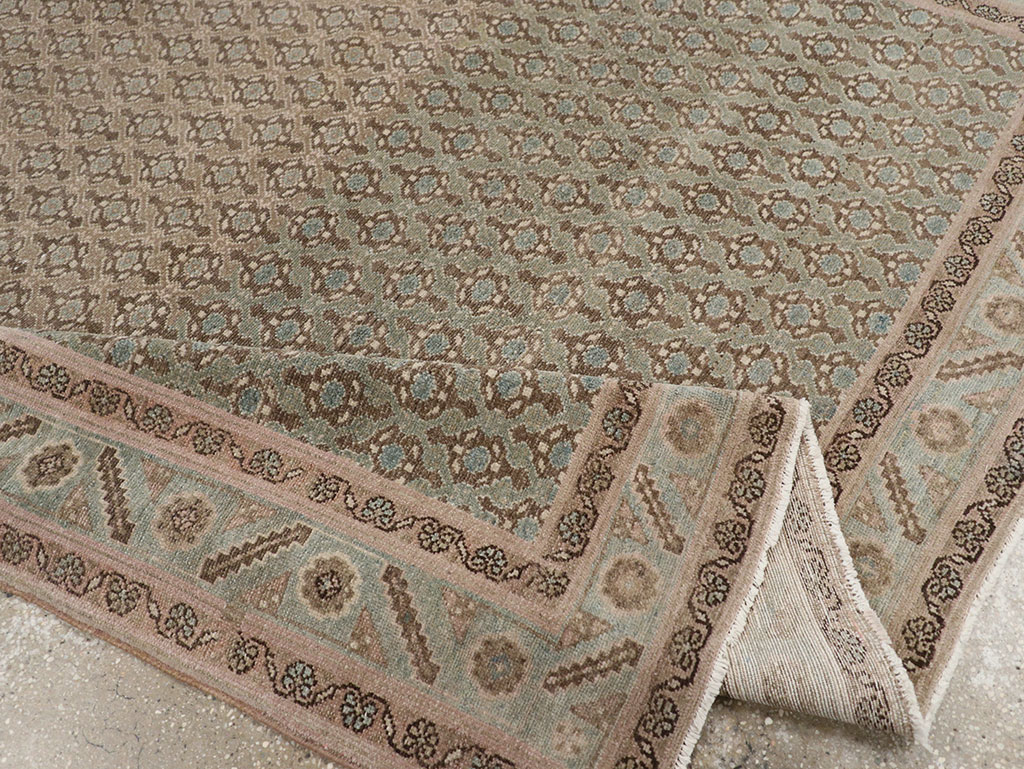 Vintage Persian Malayer Accent Rug, No.32104 - Staging