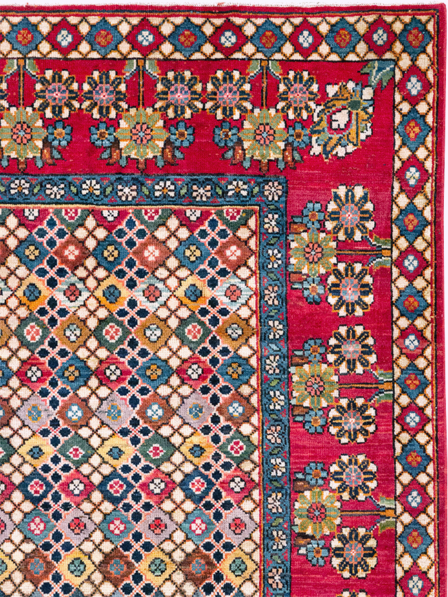 Vintage Persian Mahal Gallery Rug, No.32117 - Staging