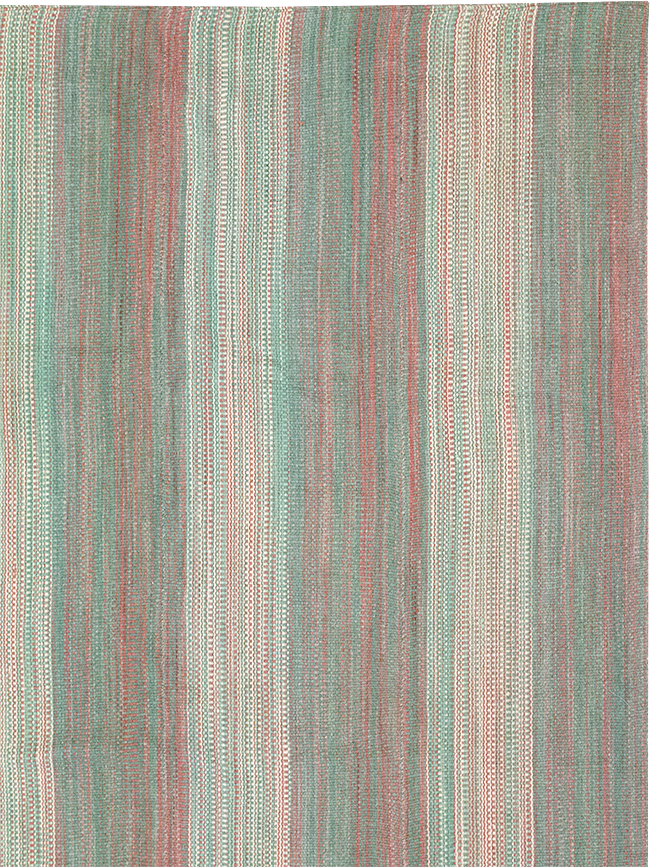 Modern Turkish Flatweave Kilim Room Size Carpet, No.32121 - Staging