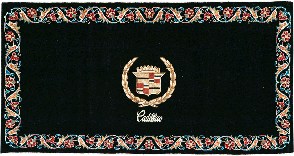 Vintage Persian Tabriz Pictorial Throw Rug, No.32126 - Staging