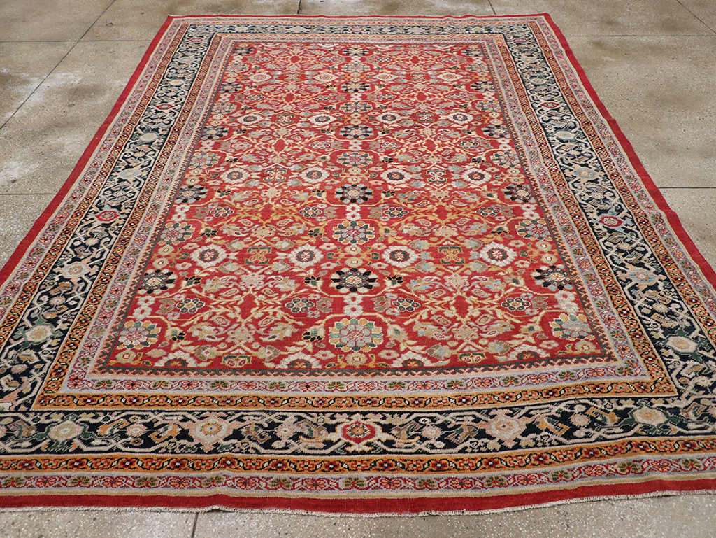 Antique Persian Mahal Carpet, No.32128 - Staging