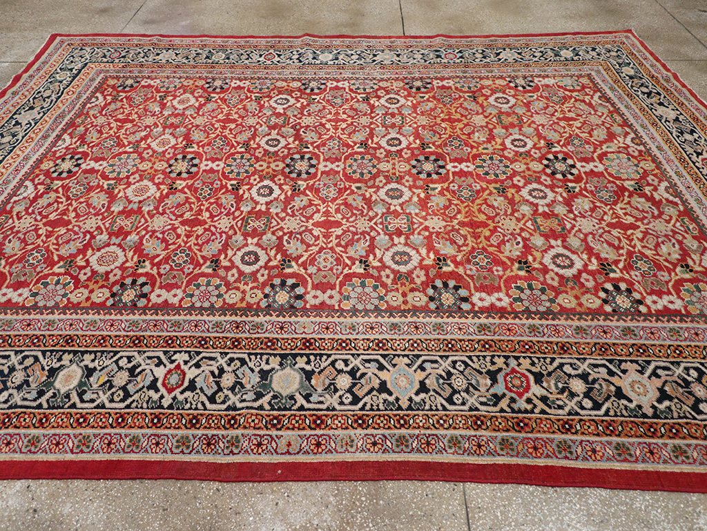 Antique Persian Mahal Carpet, No.32128 - Staging
