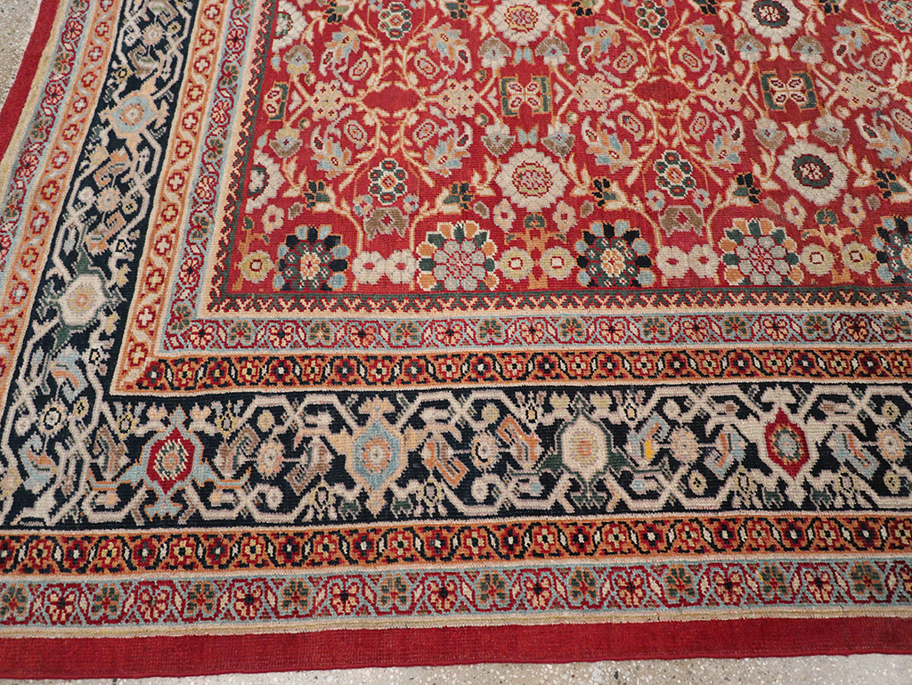 Antique Persian Mahal Carpet, No.32128 - Staging