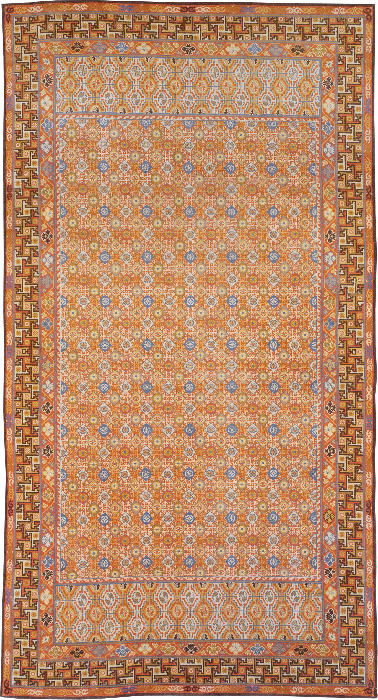 Vintage Spanish Cuenca Oversize Carpet, No.32140 - Staging