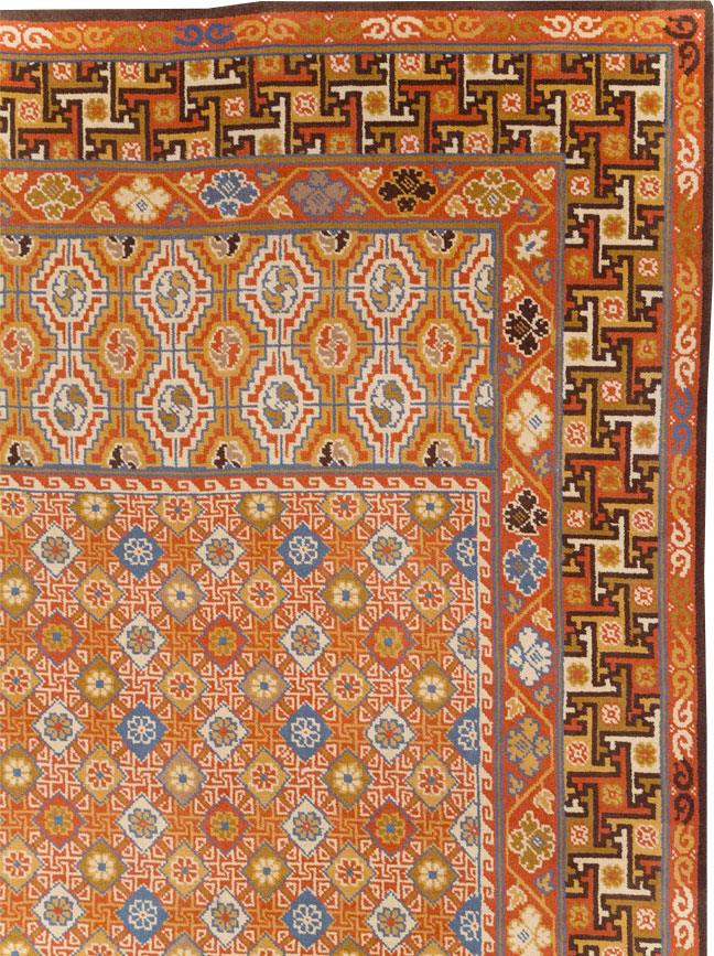 Vintage Spanish Cuenca Oversize Carpet, No.32140 - Staging
