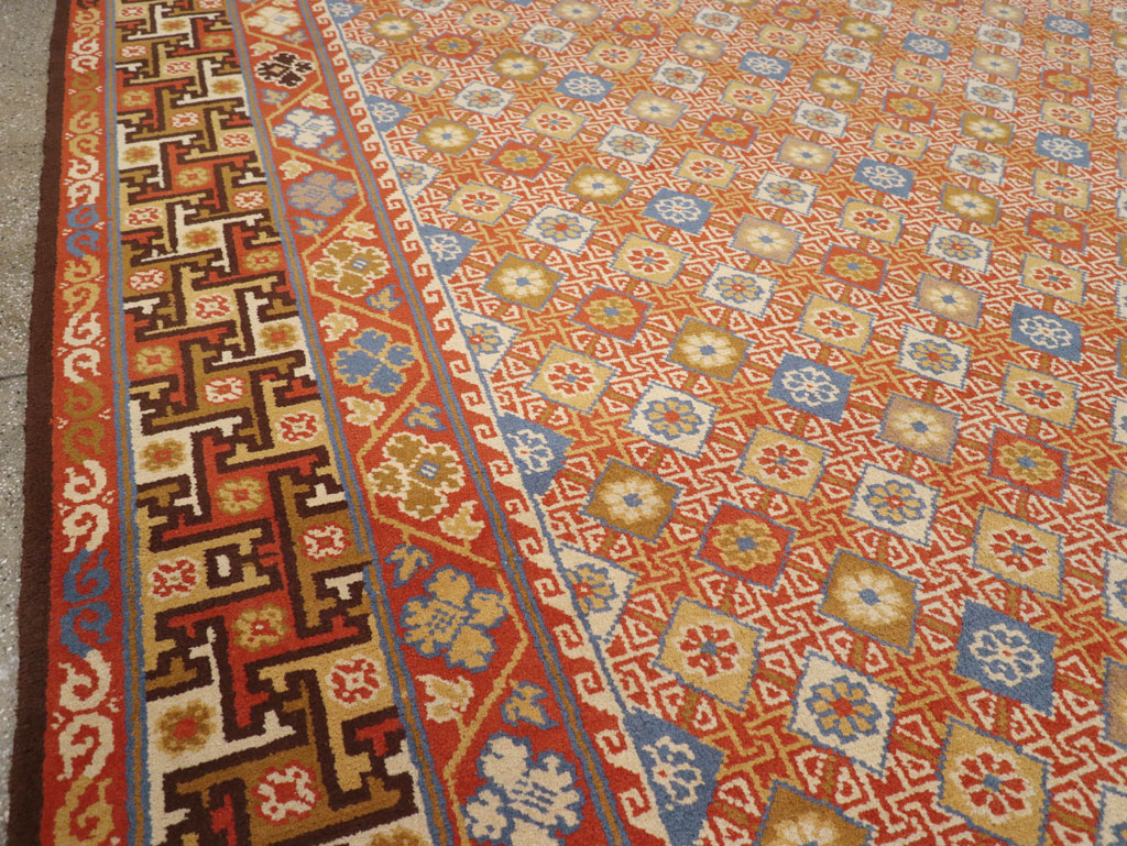 Vintage Spanish Cuenca Oversize Carpet, No.32140 - Staging