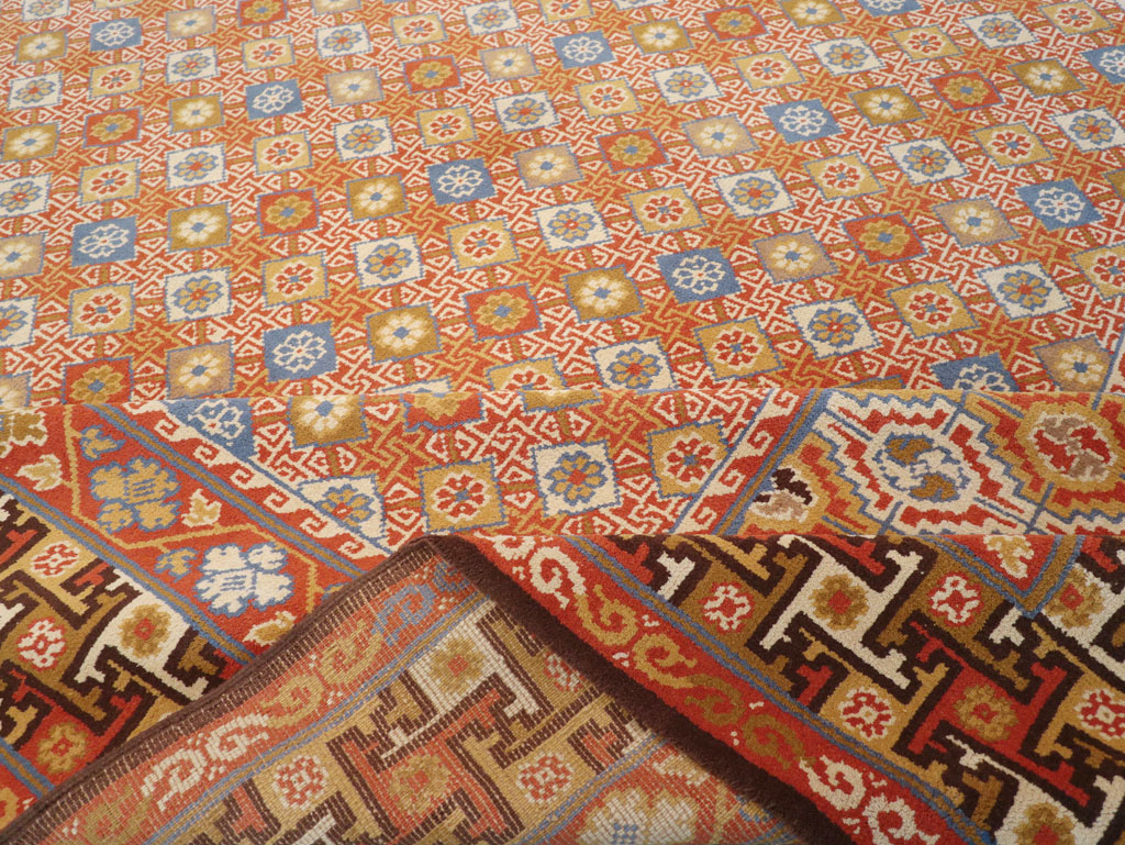Vintage Spanish Cuenca Oversize Carpet, No.32140 - Staging