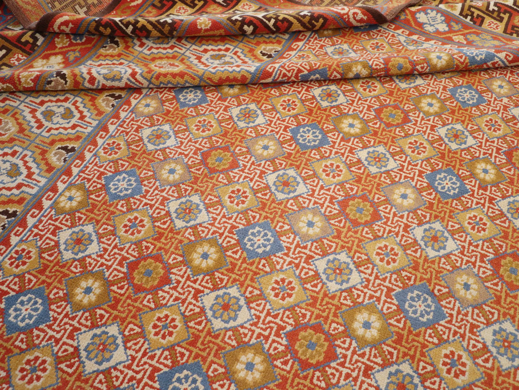 Vintage Spanish Cuenca Oversize Carpet, No.32140 - Staging