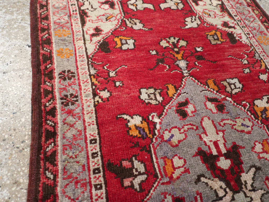 Vintage Turkish Anatolian Throw Rug, No.32147 - Staging