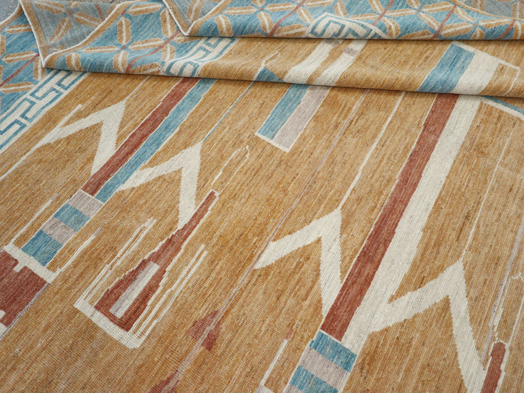 Modern East Turkestan Pictorial Khotan Room Size Carpet, No.32151 - Staging