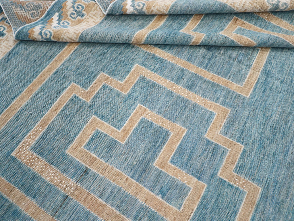 African Tuareg Inspired Modern East Turkestan Khotan Room Size Carpet, No.32160 - Staging