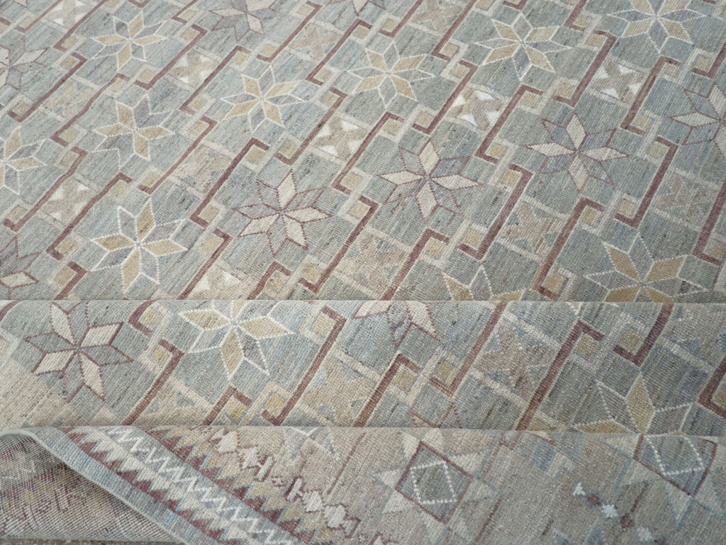 Modern East Turkestan Khotan Room Size Carpet, No.32164 - Staging