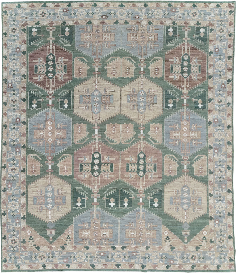 Modern East Turkestan Khotan Small Room Size Carpet, No.32165 - Staging