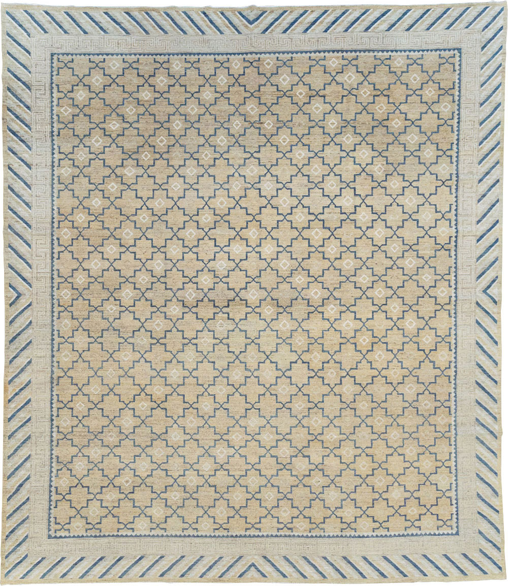 Modern East Turkestan Khotan Large Room Size Carpet, No.32166 - Staging